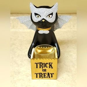 Yankee Candle Sophia Black Cat Halloween Candle Holder